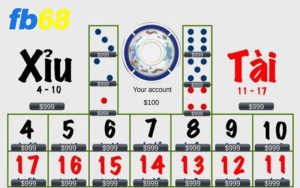 Cách tính điểm trong Tài Xỉu cân bảng