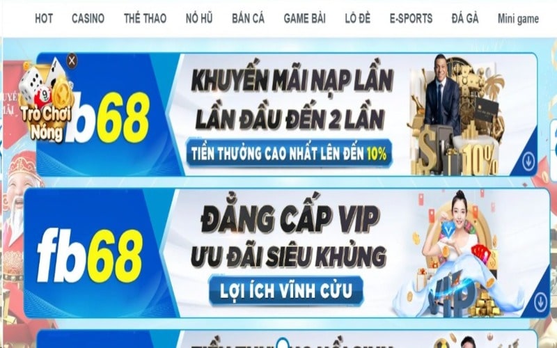 Khuyến mãi khủng khi truy cập link vào FB68